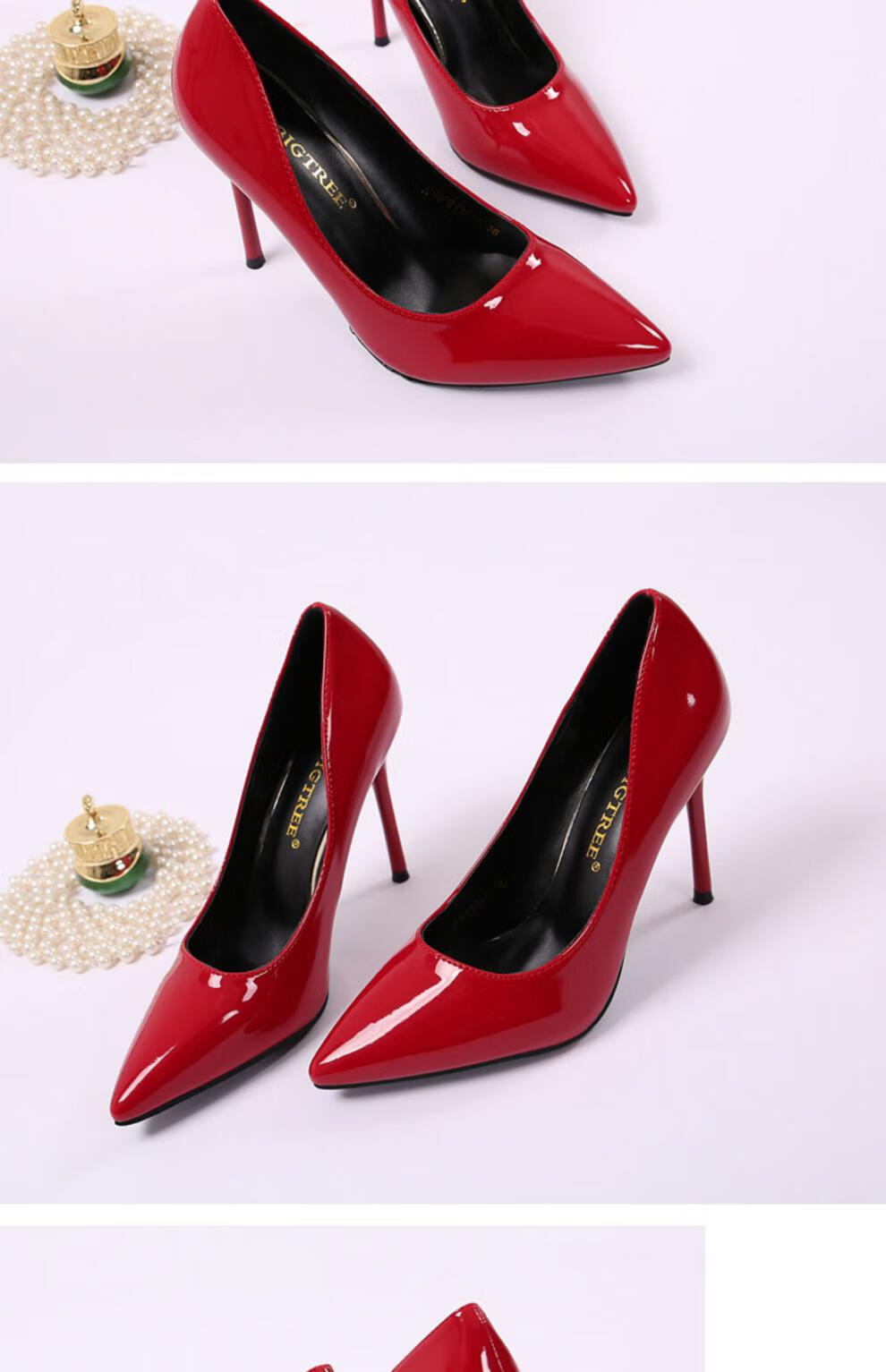 床上炮鞋性感高跟鞋情趣一次性御姐风尖头细跟大码鞋 银色 34【图片