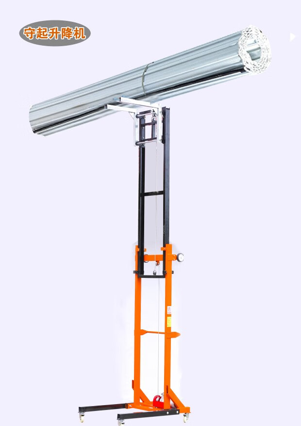 通风管道安装双臂升降机卷闸门消防管道提升机4米卷帘门升砖机5米