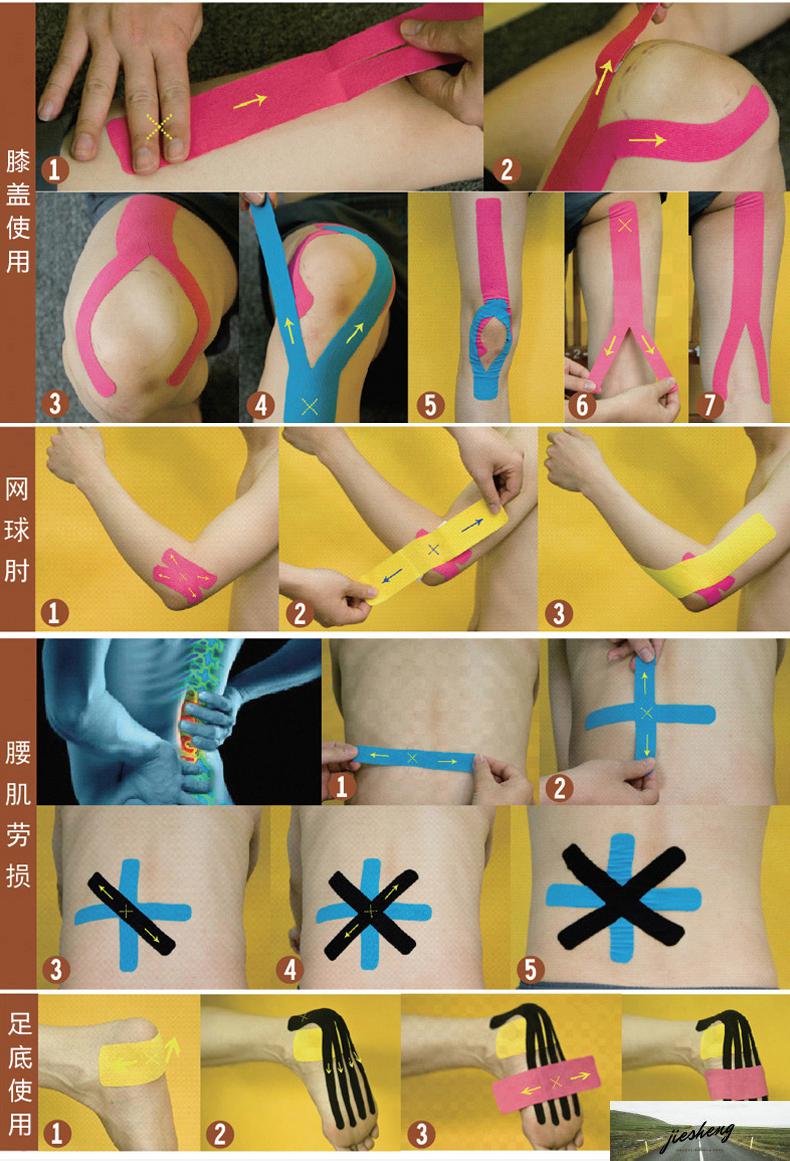 肌內效貼布四面彈肌肉貼運動運動繃帶護肩膝肌內效貼布緩解痠痛肌能貼