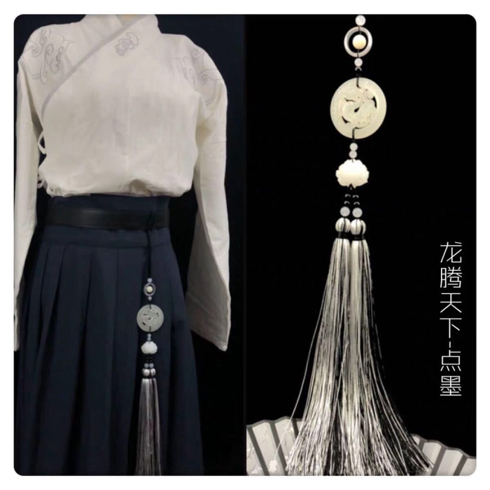 古风玉佩汉服配饰流苏腰佩禁步古装腰间挂件旗袍压襟情侣男女五福临门