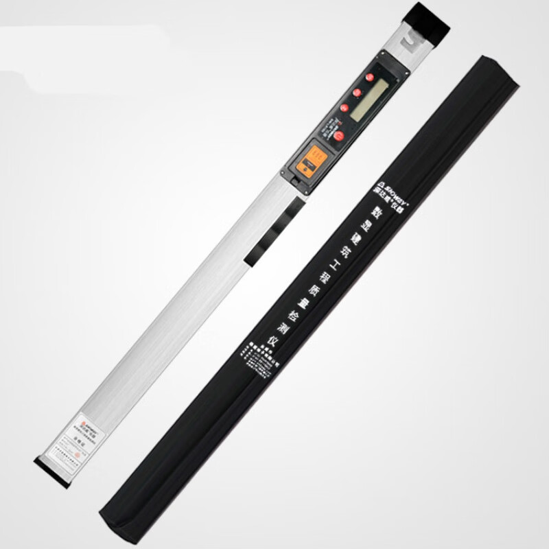 2米靠尺垂直平整检测尺数显建筑工程质量检测尺验房工具 门窗对角尺【