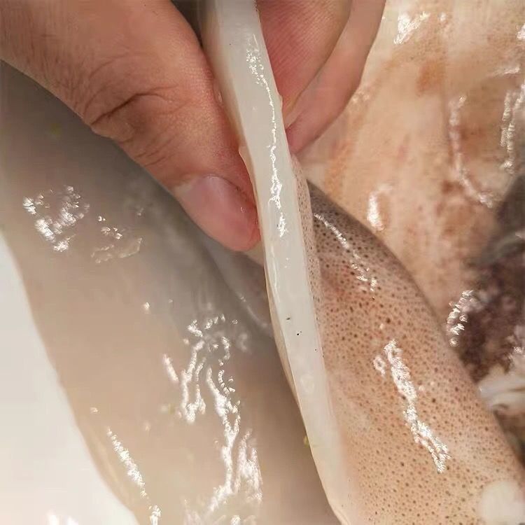 新鲜大鱿鱼片海捕速冻鱿鱼身三锅烧烤食材海鲜惟纳德精选45斤无冰净重