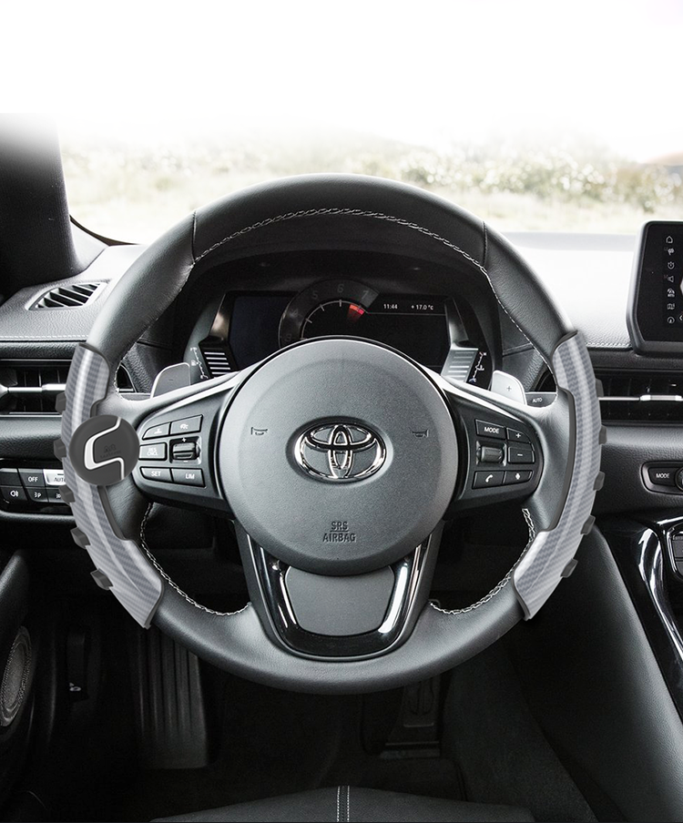 定制丰田方向盘套2018款奕泽荣放普拉多威驰卡罗拉汽车车把套 黑色