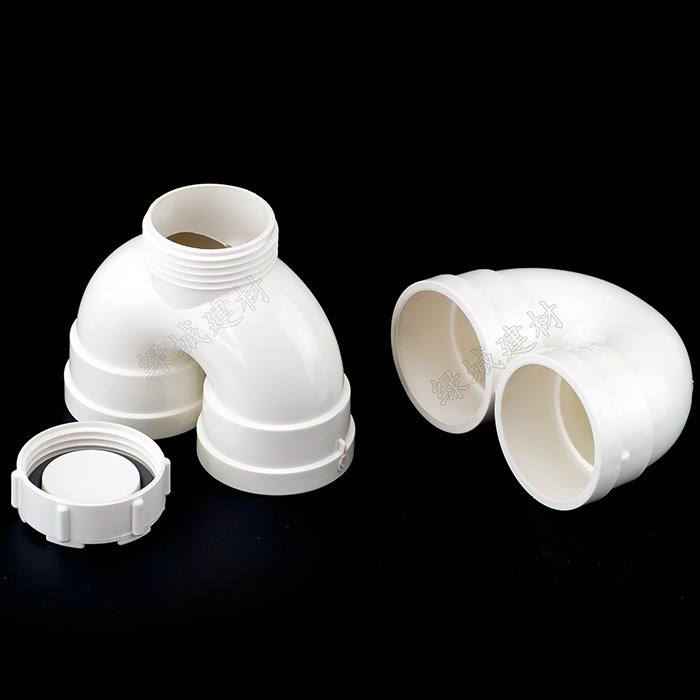 pvc50管u型弯头 大s型弯头 带检u型弯 循环水弯头 排水管配件 50u型
