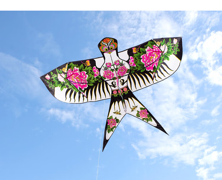 潍坊新款沙燕风筝微风易飞大型立体儿童成人传统中国风燕子配线轮 2.