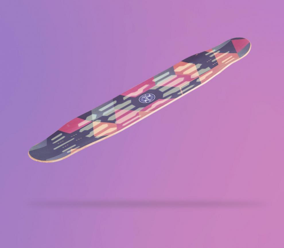 locus长板专业板成人男女生公路刷街月影镂空滑板长板初学男女生成人