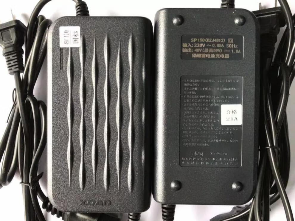 原厂小刀电动车原装充电器新国标电动自行车原装充电器4812ah铅酸 58.