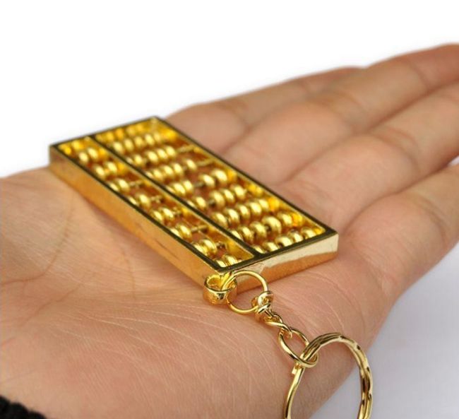 金算盘摆件解漏财化小人旺财风水饰品合金算盘合金八档算盘