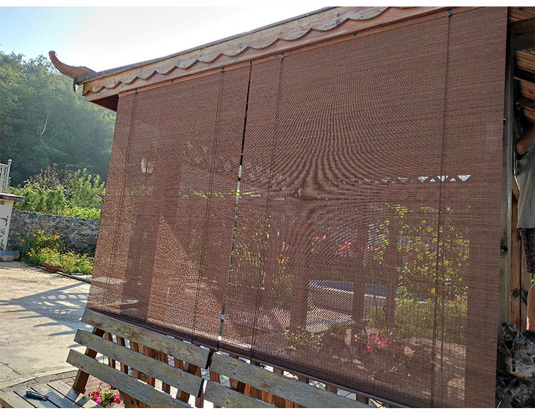 凉亭防晒室外竹帘卷帘室外上漆竹帘卷帘窗帘家用阳台遮阳帘户外凉亭