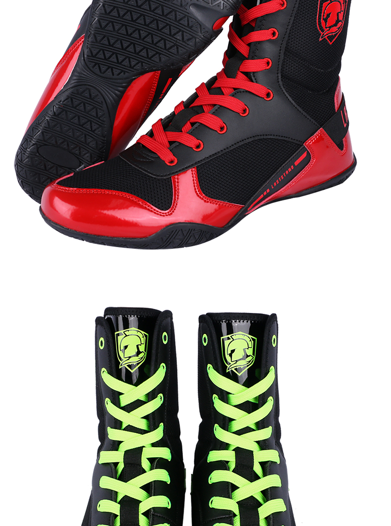 高帮拳击鞋长靴男女散打鞋搏击鞋格斗鞋训练比赛摔跤鞋子健身 回馈款