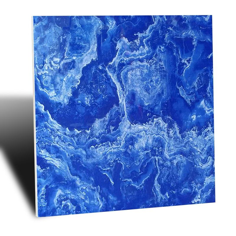 蓝色海洋瓷砖800x800全抛釉地板砖酒吧客厅背景墙仿大理石不sn9761蓝