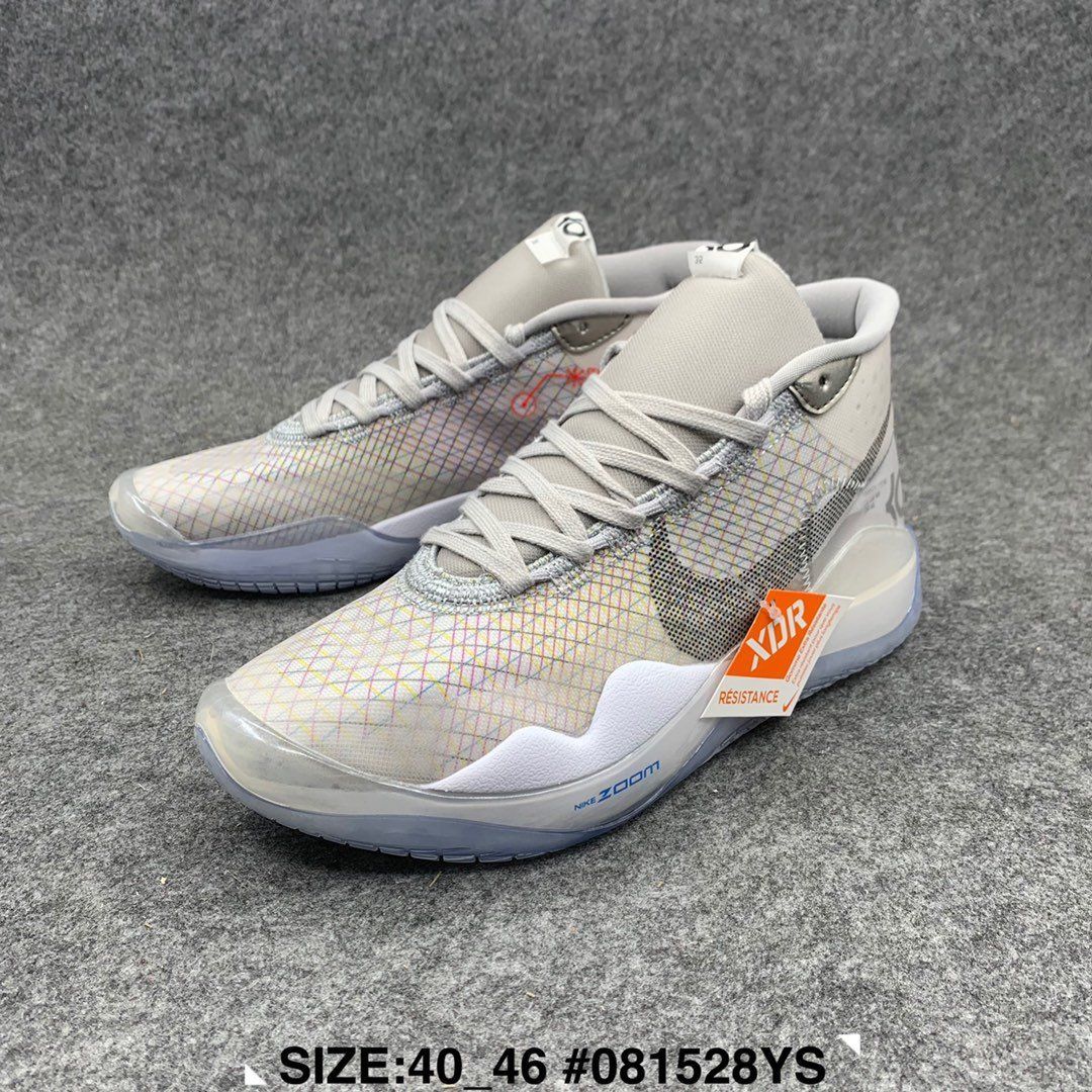 莆田杜兰特12代篮球鞋乳腺粉kd12勇士白蓝夜光凝蓝球鞋全明星40