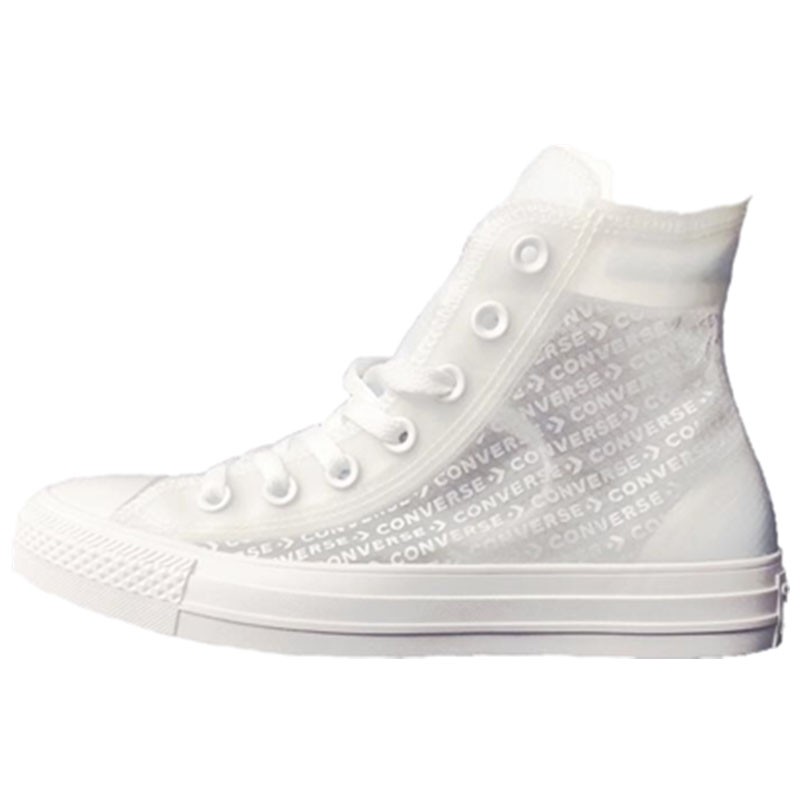 converse匡威官网正品男鞋女鞋夏all star 小ow 透明字母涂鸦白色高帮