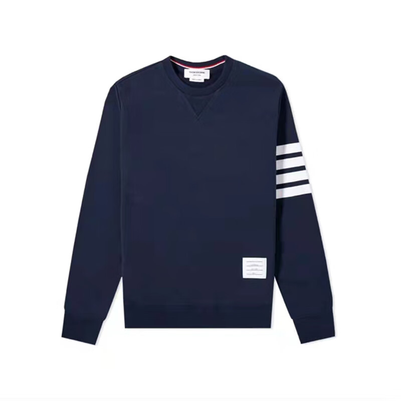 thom browne/汤姆布朗卫衣男士冬季经典款套头条纹衣服 深蓝色 5