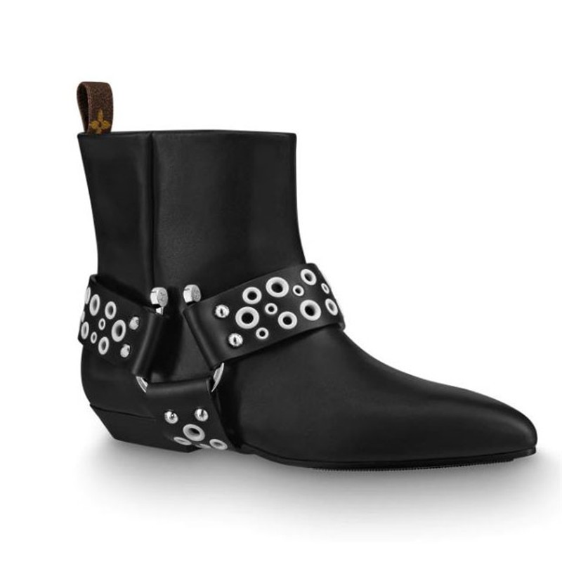 lv路易威登女鞋及踝靴点缀孔眼时尚马蹄铁形扣设计1a5suo代购 40