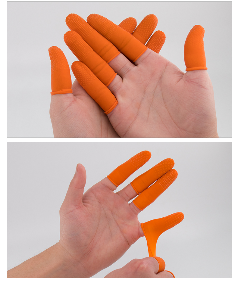 品悦 手指套耐磨耐磨防滑橡胶护指套指甲防护防裂胶皮点钱翻纸橡皮