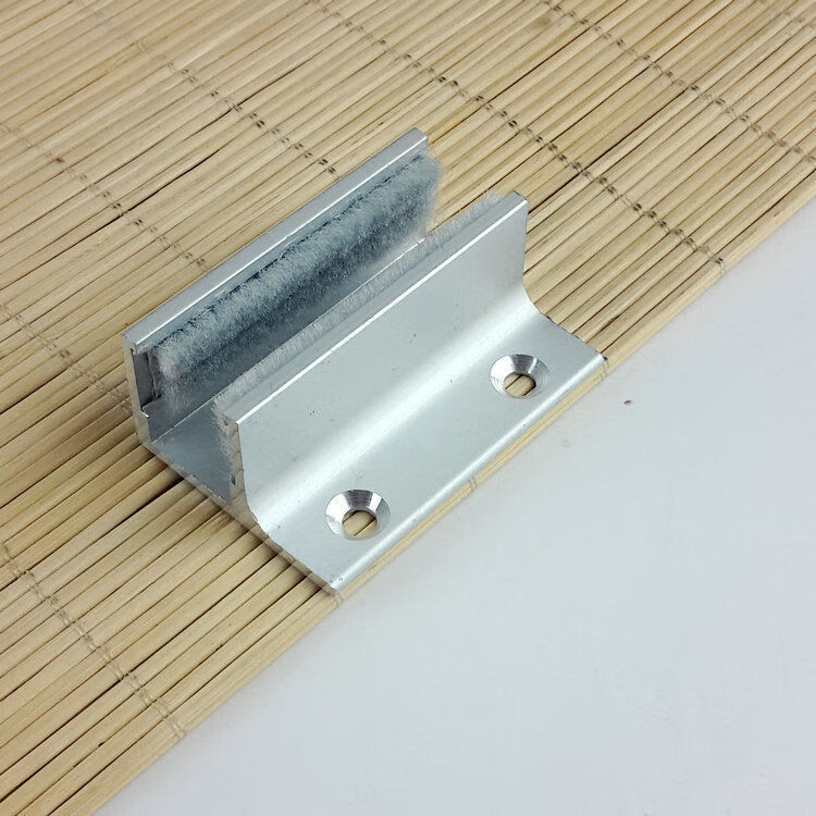 自动门专用定位器配件玻璃移门止摆器限位器f型铝合金812厘f夹