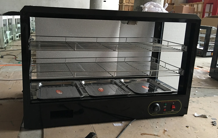 食品商用保温箱展示柜蛋挞板栗油条炸鸡恒温玻璃柜熟食小型电加热 红