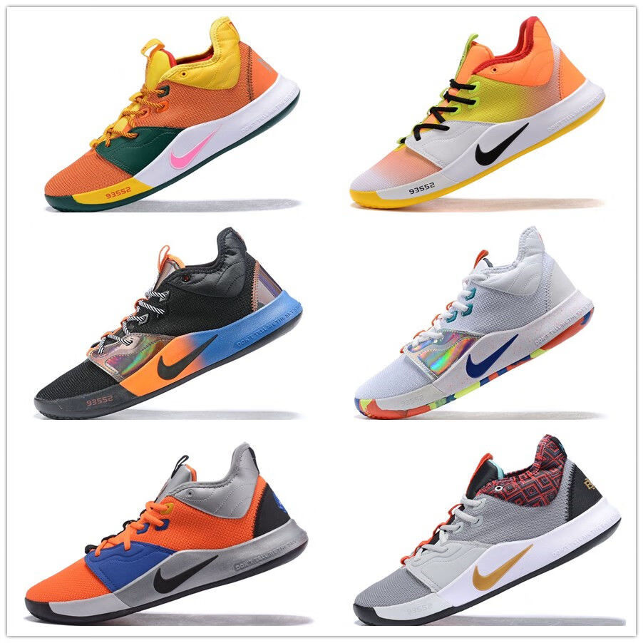 乔治保罗pg4代篮球鞋带宇航员全明星黑人月耐磨实战运动战靴鸳鸯40