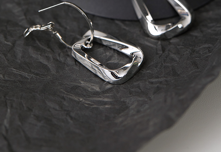 银色几何耳环-加厚电镀,高级质感【图片 价格 品牌 报价】-京东