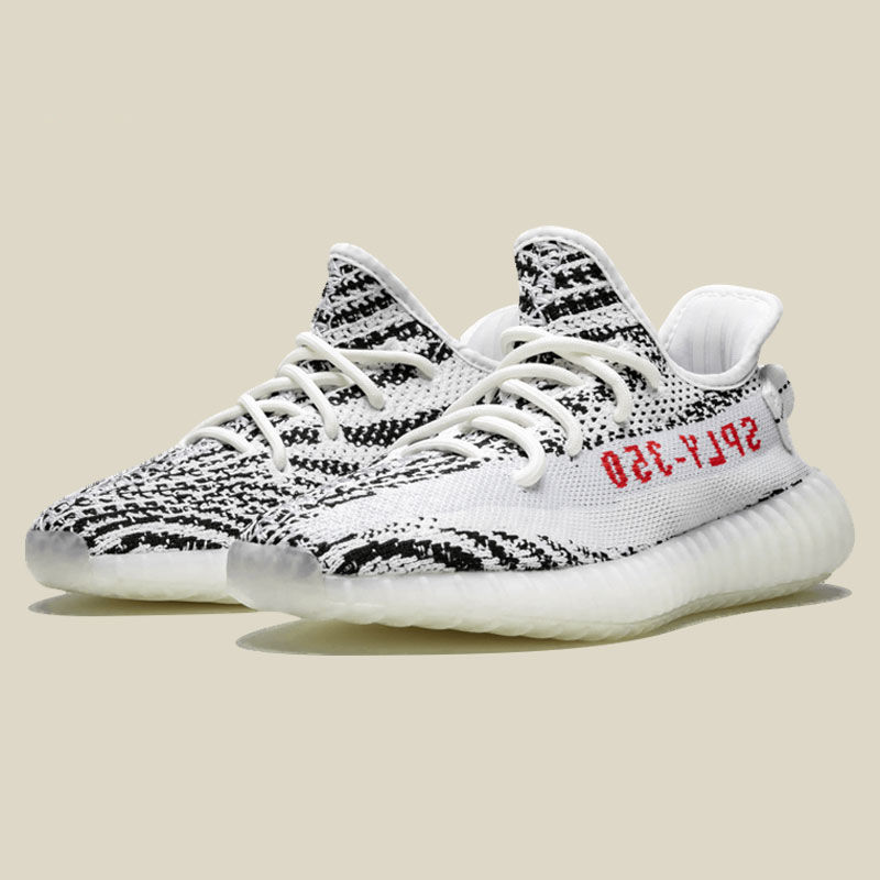 350 v2 2020年白斑马 男女休闲跑步鞋 cp965 椰子350白斑马 36【图片