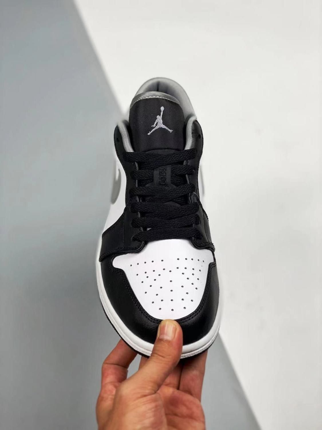 公司级乔ajlow低帮黑白灰影子男女同款气垫板鞋黑白灰影子36