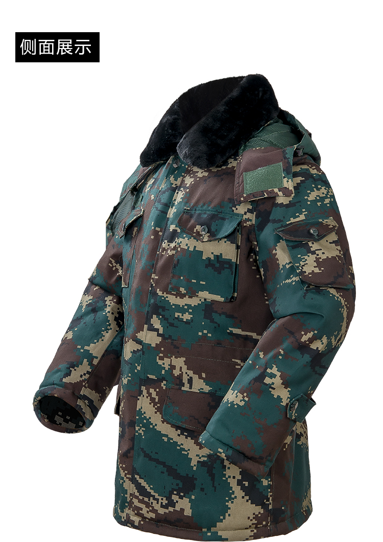 军品棉服大衣防寒服猎人迷彩大衣特种军兵棉袄军大衣加厚冷库防寒军衣