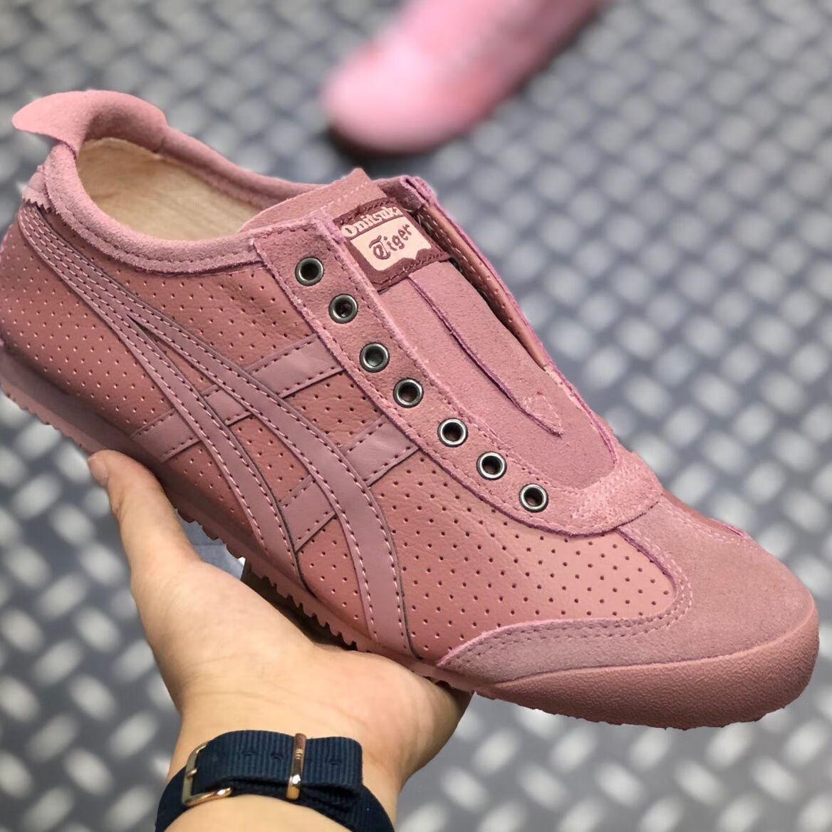 虎鞋纯原高品质2022新款鬼虎男女鞋一脚蹬懒人鞋冢虎鞋休闲运动情侣