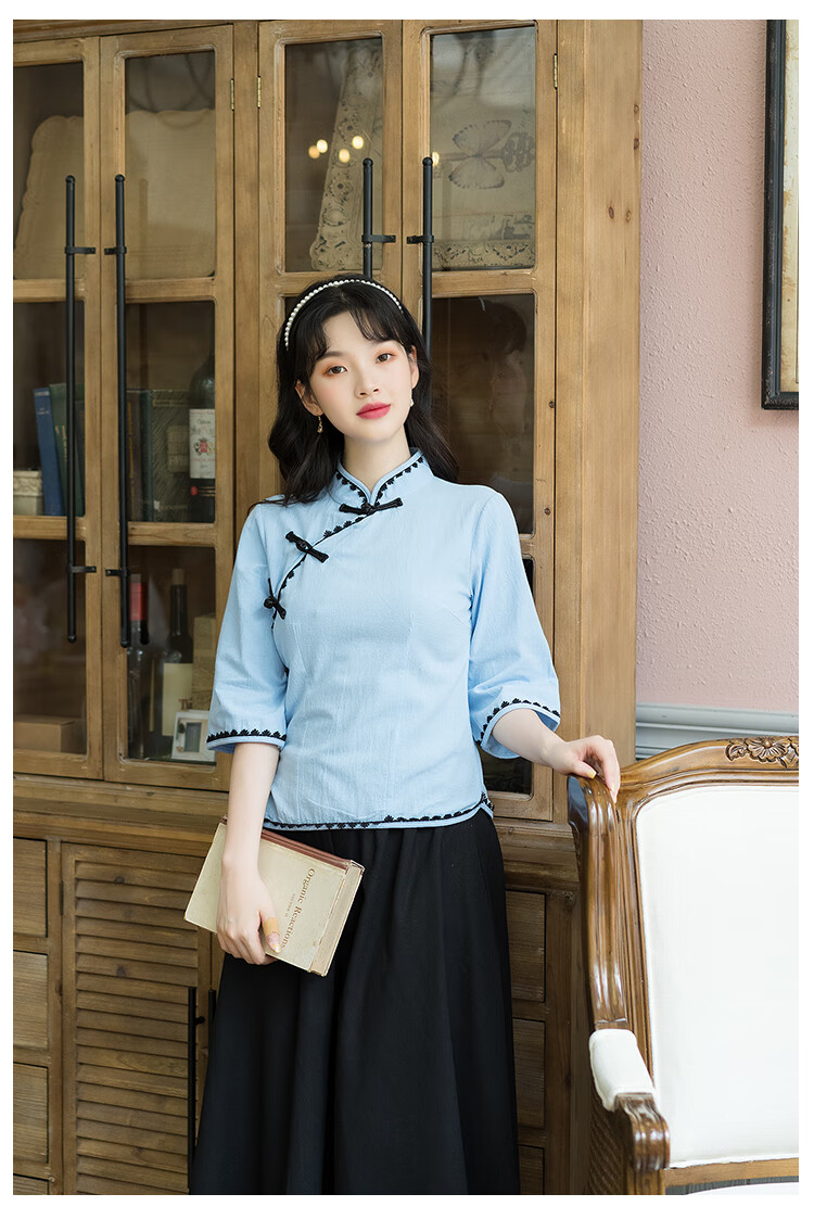 凯罗盾民国学生装五四运动民国时期复古女装中国风班服毕业服装演出服