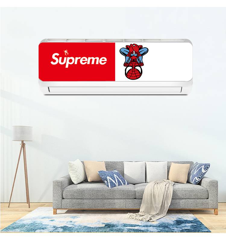 空调贴纸 动漫 卡通动漫空调装饰贴画 自粘防水不透墙贴纸 漫威全包