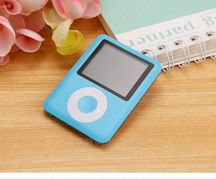 mp3随身听学生版便宜小型女生卡通老式怀旧随身听学生版耳机可爱 蓝色