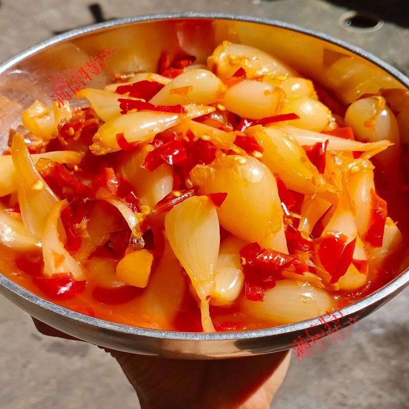 云南临沧特产剁碎辣子藠头耿马教头新鲜水晶叫头酸甜味一斤装500g年货