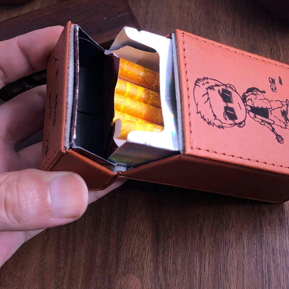 舒绋烟盒套高档粗烟整包20支装男士皮烟盒定制刻字送礼生日礼物雕刻