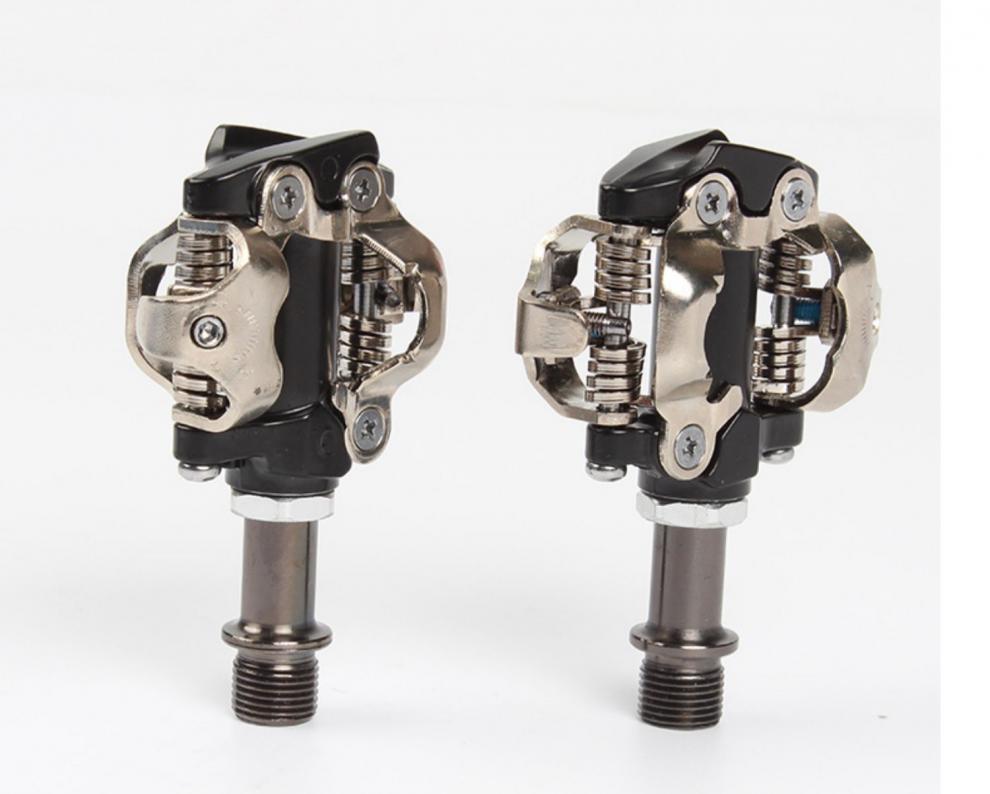 自行车脚踏板轴承公路防滑脚蹬单车配件山地车脚踏锁踏板锁片套装小牛