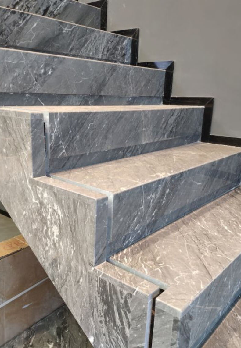 天然大理石地板庭院内室外地铺广场车库花园露台院子地砖防滑石板