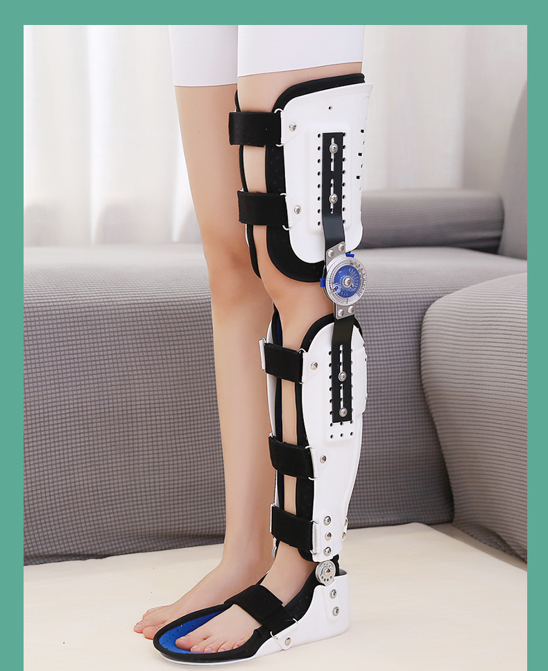 可调节踝膝关节固定支具支架下肢膝盖髌骨腿部骨折护具