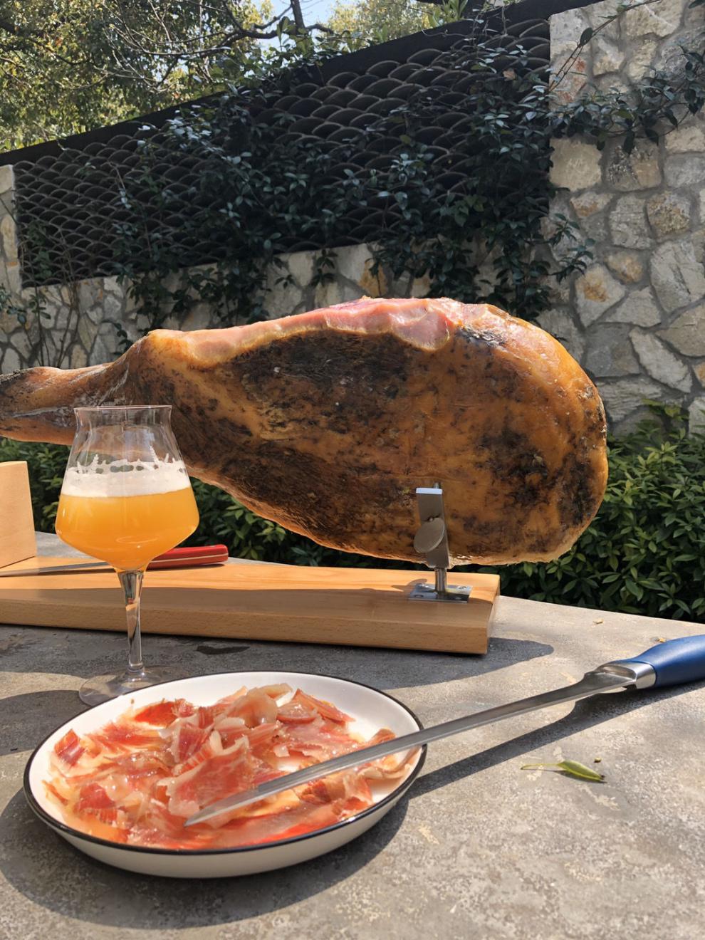 十二道锋味 西班牙火腿 黑斗篷后腿切片 即食全橡果 48个月 100克装