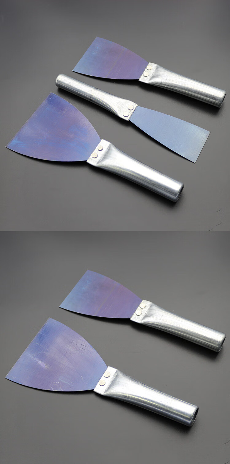 油灰刀铲刀抹灰刀刮刀腻子刀填缝小铲刀抹刀油漆刀清洁铲刀2寸烤蓝