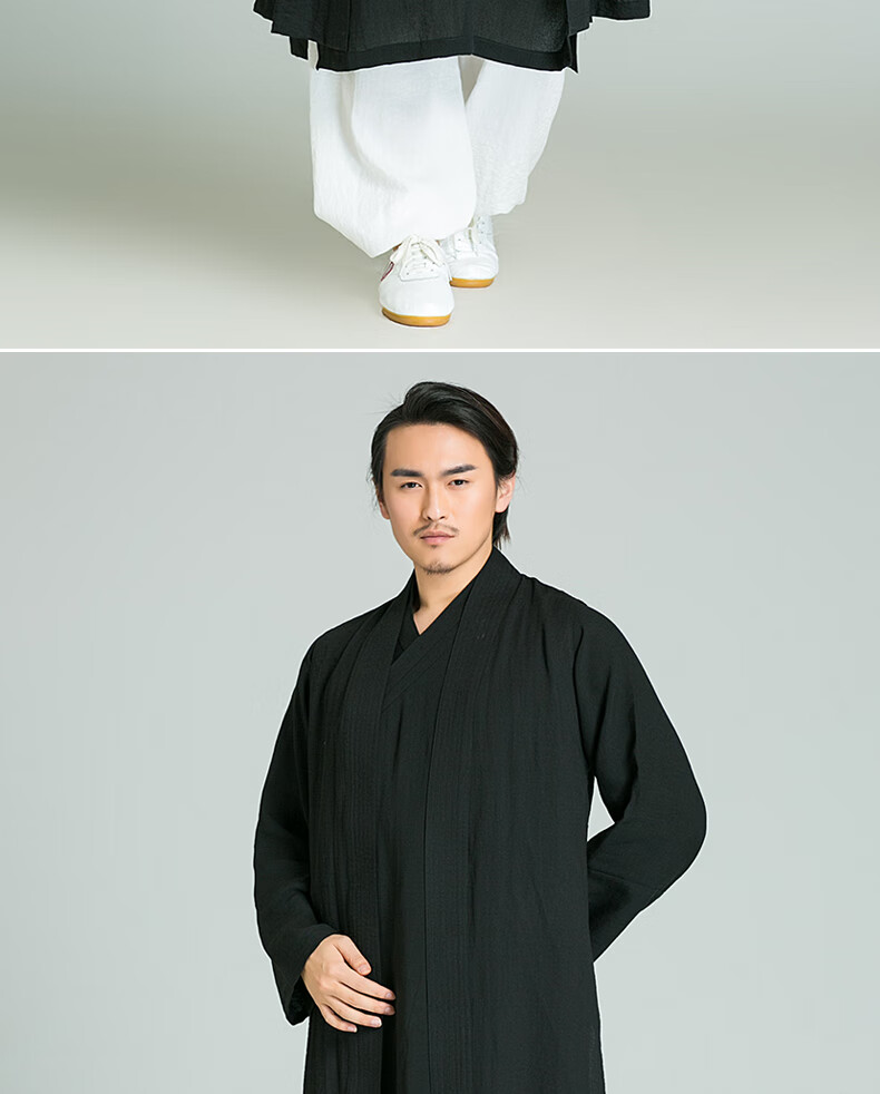 唐制漢服圓領袍男士居士服棉麻男裝男古裝古風禪服佛系道長衫套裝