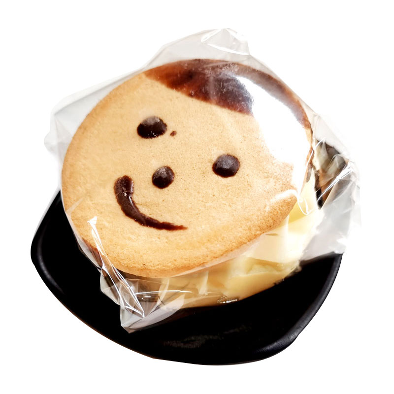 娃娃头夹心蛋糕 娃娃脸奶油蛋糕小面包老式笑脸夹心娃娃头硬夹心奶油