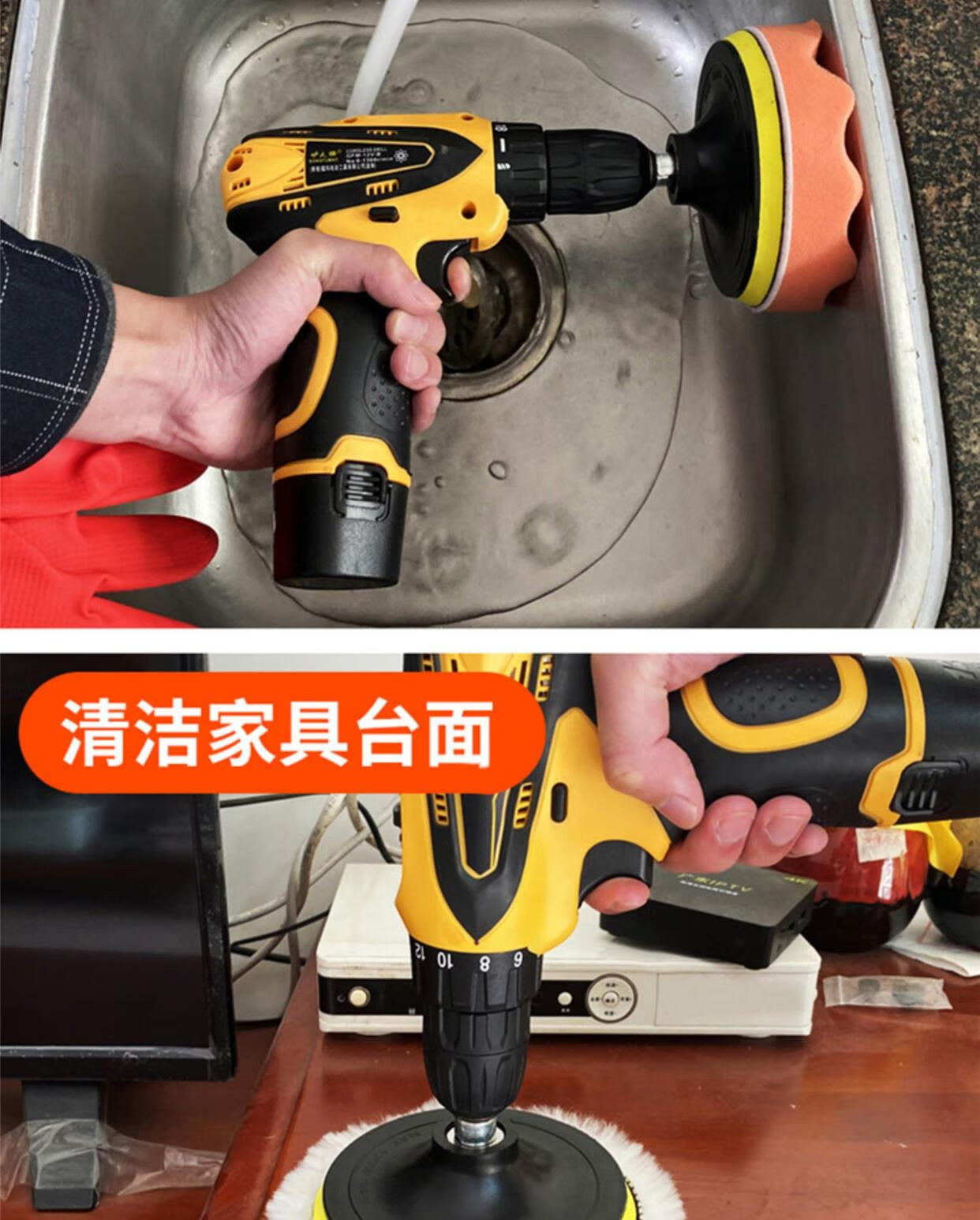 羊毛盘汽车蜡磨光片角磨机油漆抛光轮打磨片工具漆面抛光片5寸6寸3寸