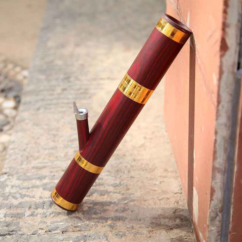 水烟筒高档云南十八怪竹筒烟袋水烟袋仿实木机制木送礼烟筒桶大号