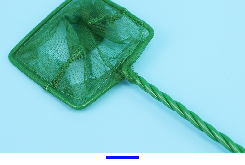 鱼缸鱼捞捞鱼网兜圆方形鱼捞手抄鱼网金鱼热带鱼渔捞 水族箱抄网 10号