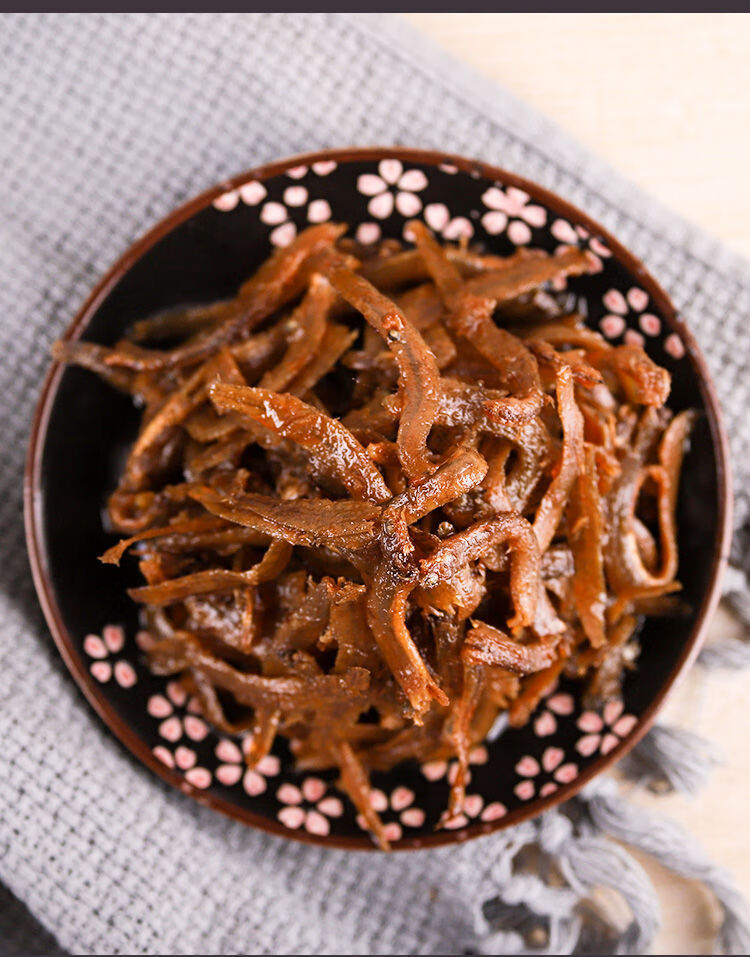 喜家乐银丝丁香鱼罐头400gx6包福建特产袋装即食下饭菜小银鱼仔丁香