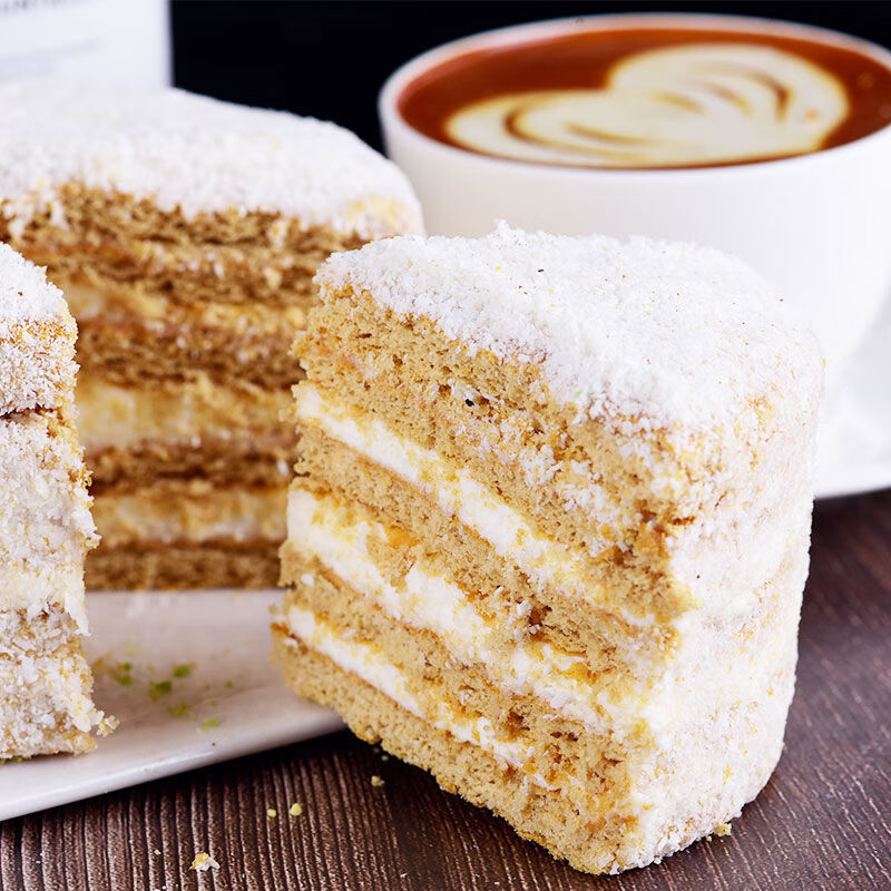 俄罗斯风味网红提拉米苏零食生日蛋糕6英寸早餐甜点原味送原味