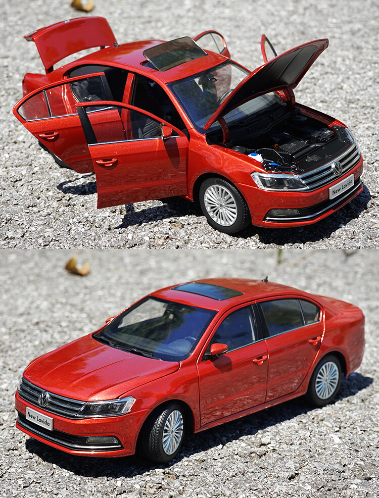 上海大众2016款全新朗逸车模1:18 lavida 仿真合金汽车模型 雅致白