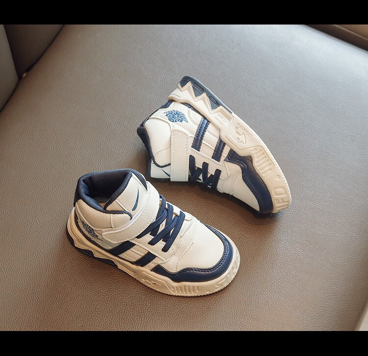 十一岁男儿童平底鞋春秋高帮运动鞋10岁球鞋33码2022秋季款男童拼色