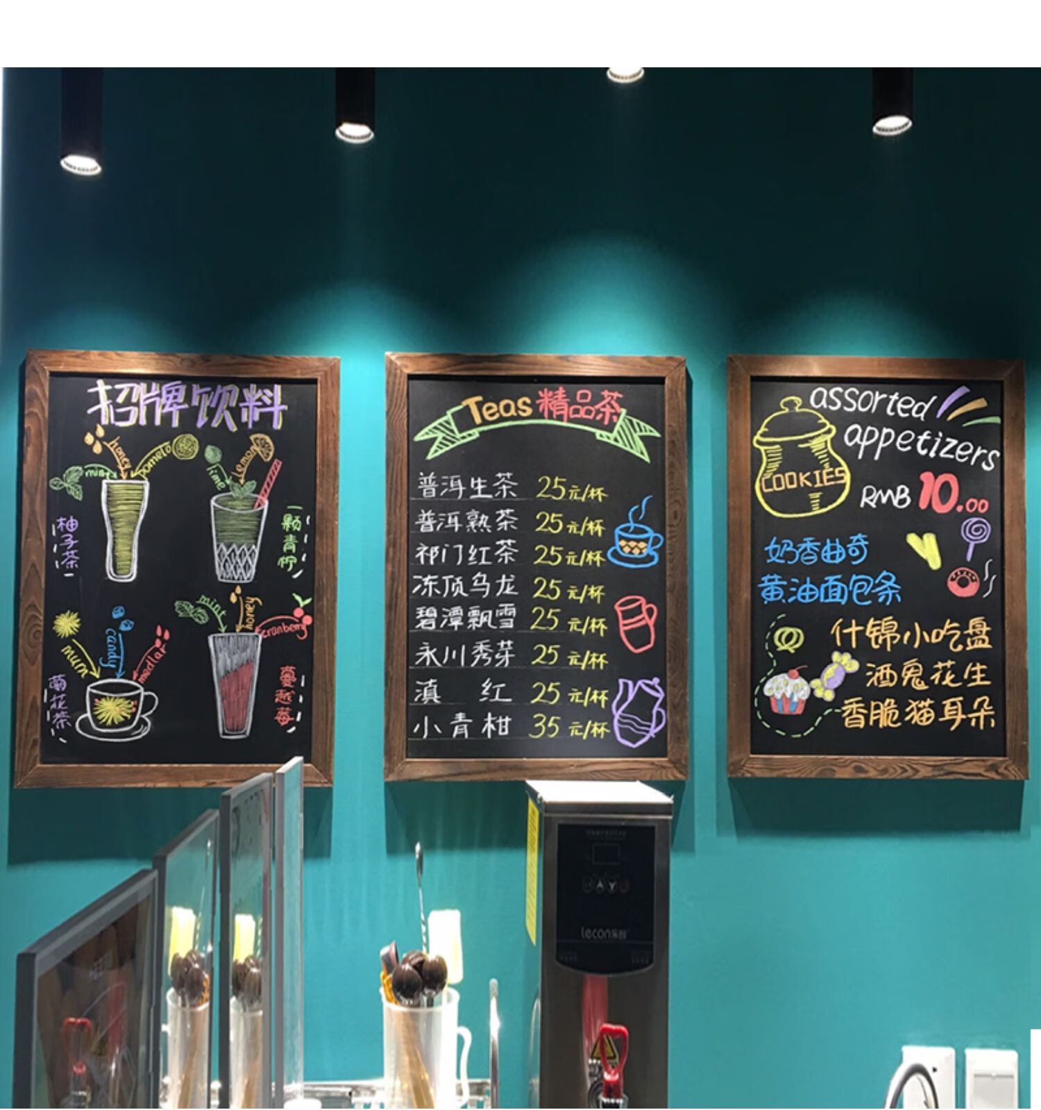 实木复古挂式小黑板墙广告牌挂墙咖啡店铺用手写菜单展示牌价目表