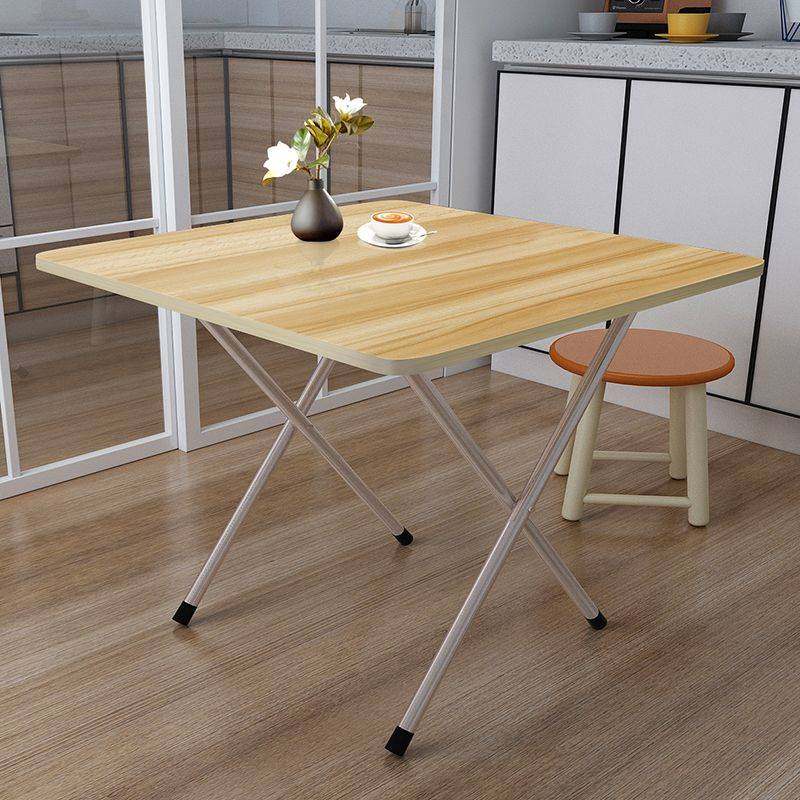 小户型可收缩餐桌 高脚折叠可收折的桌子小型家用收缩餐桌高腿简易