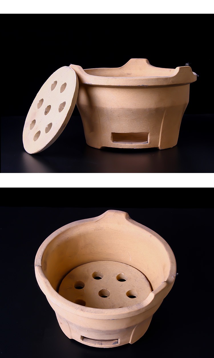 德梵蒂小炭炉木炭火锅炉老式家用煲汤砂锅陶土碳炉子烧烤取暖港式打边